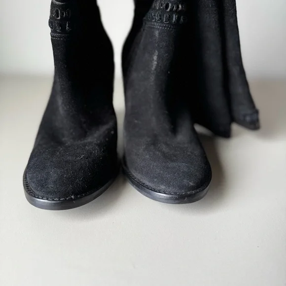 Vince Camuto Madolee Over The Knee Black Suede Boots Size 7.5 - Picture 9 of 14